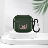 Custom Dark Green Light Pink AirPods Case (3rd Generation)
