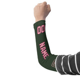 Custom Dark Green Light Pink Arm Sleeve