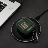 Custom Dark Green Light Pink AirPods Case (3rd Generation)