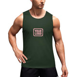 Custom Dark Green Light Pink Men's Tank Top