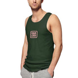 Custom Dark Green Light Pink Men's Tank Top