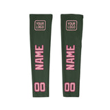 Custom Dark Green Light Pink Arm Sleeve