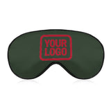 Custom Dark Green Red Sleep Mask