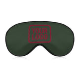 Custom Dark Green Crimson Red Sleep Mask