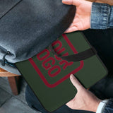 Custom Dark Green Crimson Red Laptop Bag