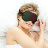 Custom Dark Green Crimson Red Sleep Mask