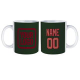 Custom Dark Green Copper Rose Mug