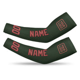 Custom Dark Green Copper Rose Arm Sleeve
