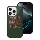 Custom Dark Green Copper Rose Phone Case