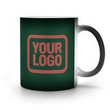 Custom Dark Green Copper Rose Magic Mug