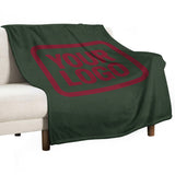Custom Dark Green Crimson Red Blanket