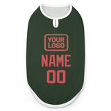 Custom Dark Green Copper Rose Pet Vest