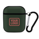 Custom Dark Green Copper Rose AirPods Case