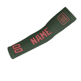 Custom Dark Green Copper Rose Arm Sleeve