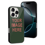 Custom Dark Green Copper Rose Phone Case