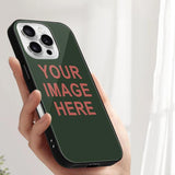 Custom Dark Green Copper Rose Phone Case