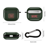 Custom Dark Green Copper Rose AirPods Case (3rd Generation)