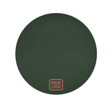 Custom Dark Green Copper Rose Round Table Cloth