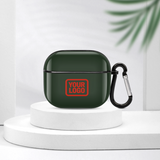 Custom Dark Green Orange Red AirPods Case (3rd Generation)