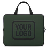 Custom Dark Green Black Laptop Bag