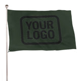 Custom Dark Green Black Flag