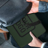 Custom Dark Green Black Laptop Bag