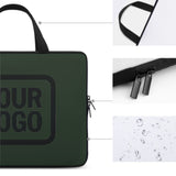 Custom Dark Green Black Laptop Bag