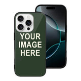Custom Dark Green Cream Phone Case