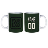 Custom Dark Green Cream Mug