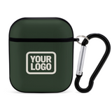 Custom Dark Green Cream AirPods Case