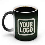Custom Dark Green Cream Magic Mug