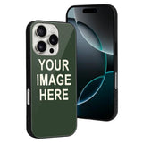 Custom Dark Green Cream Phone Case