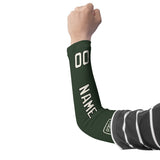 Custom Dark Green Cream Arm Sleeve