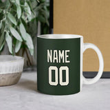 Custom Dark Green Cream Mug