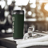 Custom Dark Green Cream Stainless Steel Water Cup