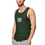 Custom Dark Green Cream Men's Tank Top