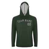 Custom Dark Green Gray UV-Hoodie