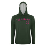 Custom Dark Green Pink UV-Hoodie