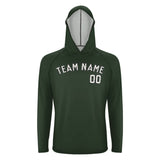 Custom Dark Green White UV-Hoodie