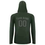 Custom Dark Green Dark Grey UV-Hoodie