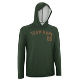 Custom Dark Green Khaki UV-Hoodie