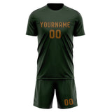 Custom Dark Green Khaki Soccer Jersey