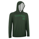 Custom Dark Green Emerald Green UV-Hoodie