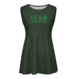 Custom Dark Green Emerald Green Cheerleader Dress