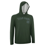 Custom Dark Green Blue Green UV-Hoodie