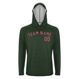 Custom Dark Green Copper Rose UV-Hoodie