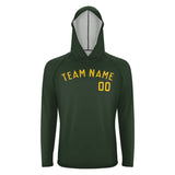 Custom Dark Green Gold UV-Hoodie