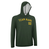 Custom Dark Green Gold UV-Hoodie