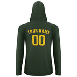 Custom Dark Green Gold UV-Hoodie