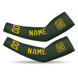 Custom Dark Green Gold Arm Sleeve